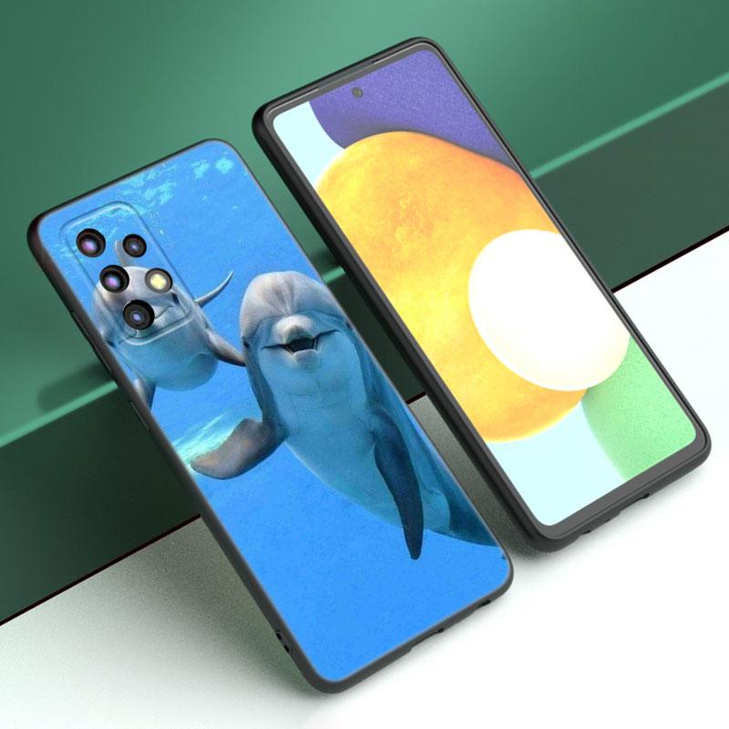 Animal Dolphin Phone Case For Samsung A13 A22 A24 A32 4G A23 A25 A34 A35 A52S A53 A54 A55 A73 5G A12 A14 A15 A31 A33 A50 A51 A72