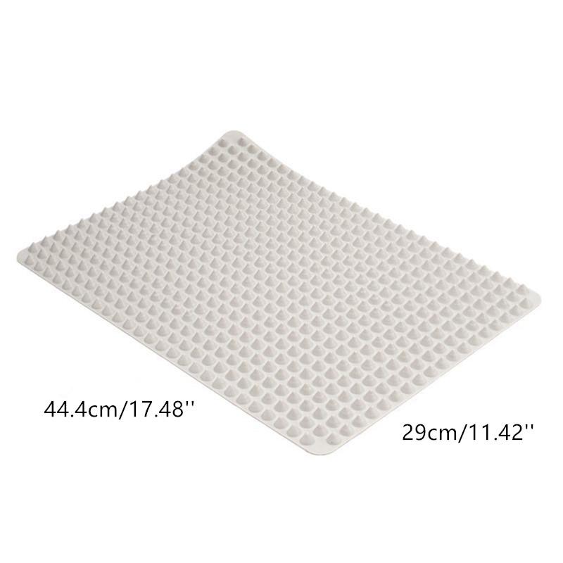 Силиконовый коврик для выпечки Пирамидальные листы Антипригарный коврик для выпечки Противень для приготовления, выпечки и жарки Можно мыть в посудомоечной машине