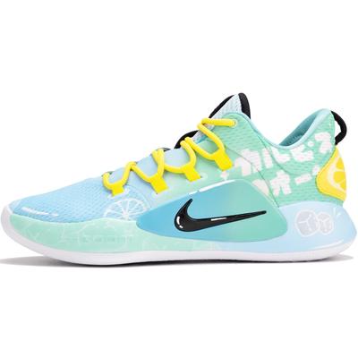 Hyperdunk X Тканевая амортизация Нескользящая Влагоотводящая Низкие Баскетбольные кроссовки Мужские Синий Желтый Белый FN3441-101(КомандаF- )