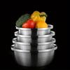 Multi Functional Stainless Steel Vegetable Bowl Drain Basket Kitchen Cooking Storage Tool Stainless Steel Sink Drainer Basket