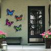 Butterfly Decorations For Wall Garden Sculpture Set Of 4 Metal Butterfly Art Aesthetics Cute For Yard Mom Garden Fence Outdoor