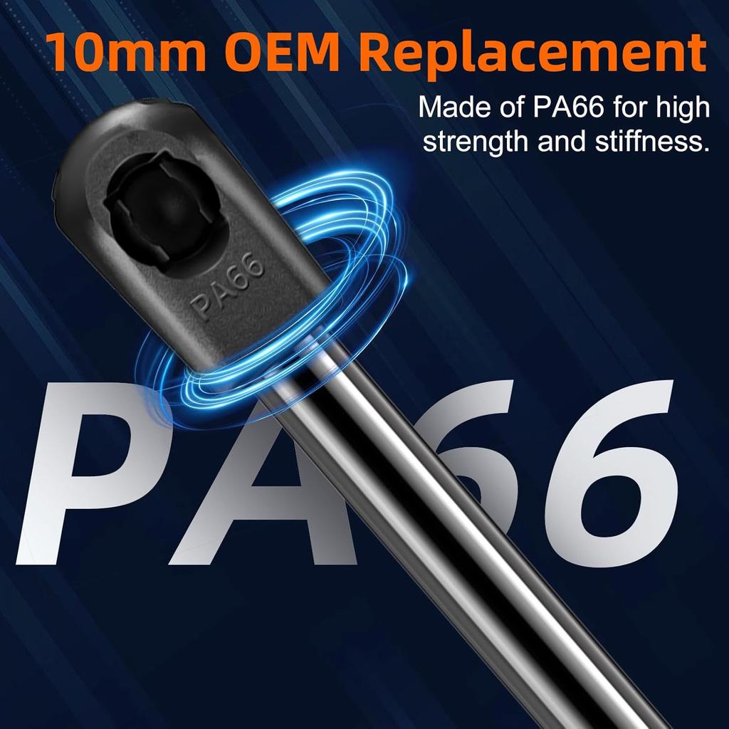 Qty (2) Rear Window Lift Support Compatible with Jeep Wrangler 2018-2024, Gas Shock Spring Replace OE# 68282670AA