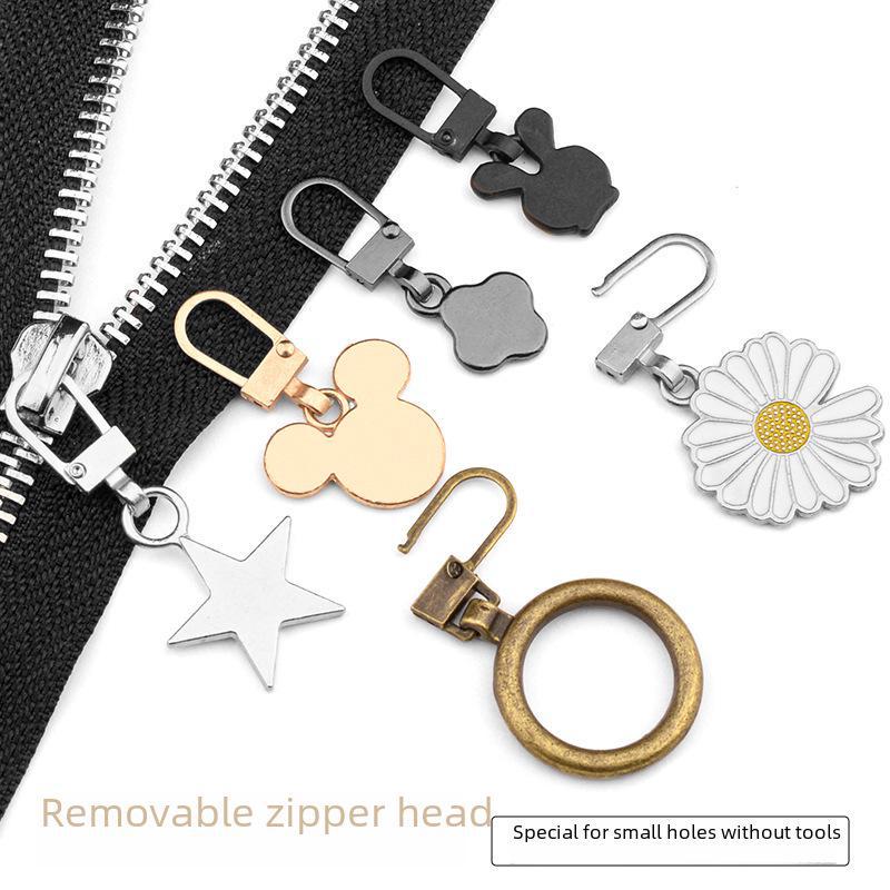 Замена металлического съемника молнии для сумок и одежды без инструментов