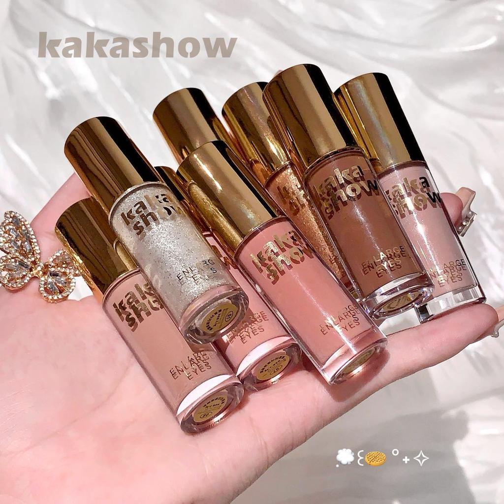 Kakashow Жидкие тени для век 'Звездное сияние': Жемчужный матовый хайлайтер с глиттером для осветления области под глазами.