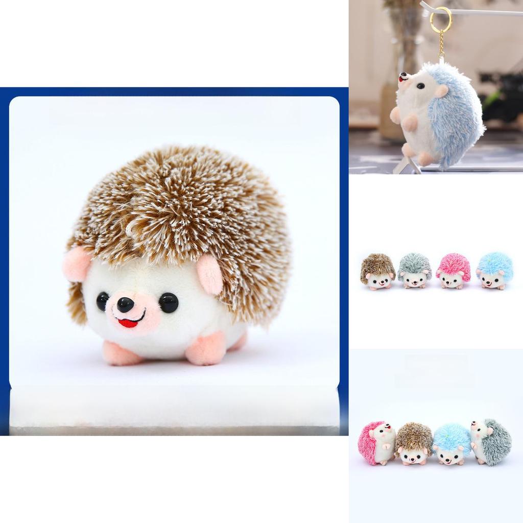 Cute Stuffed Hedgehog Keychain Plush Toy Soft Pp Cotton Small Gift For Kids