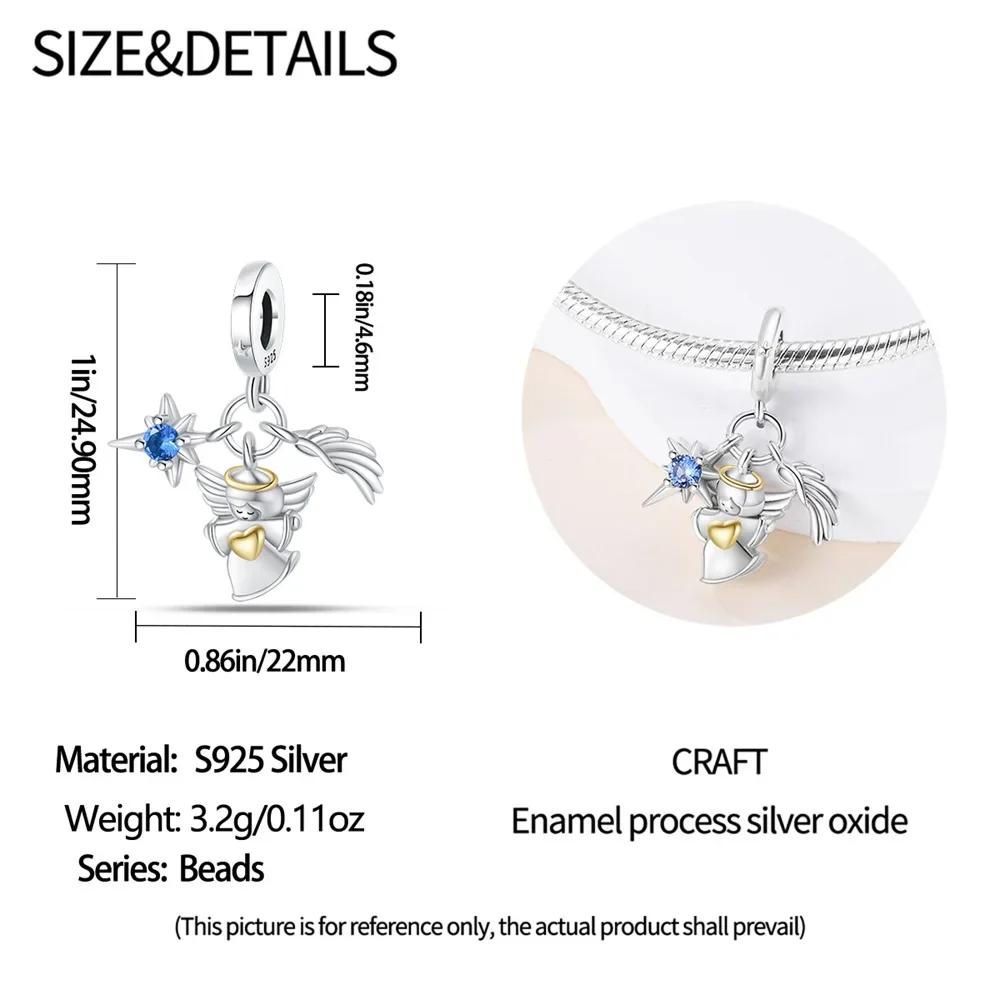 Authentic Charm Bead Charms copper Plated Religious Belief Collection Angel Set Bead Charms Compatible With Bracelets Women Jewellery Making Diy Gift