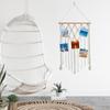 Macrame Wall Photo Display Hangable Woven Rope Wall Decor With Clips Bohemian Wall Handwoven Tapestry Postcard Holder For Kids