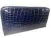 Guodi Long Wallet Round Zipper Type Crocodile Genuine Leather Shining Finish Croco Crocodile Leather Crocodile Leather Crocodile Leather Wallet Wallet