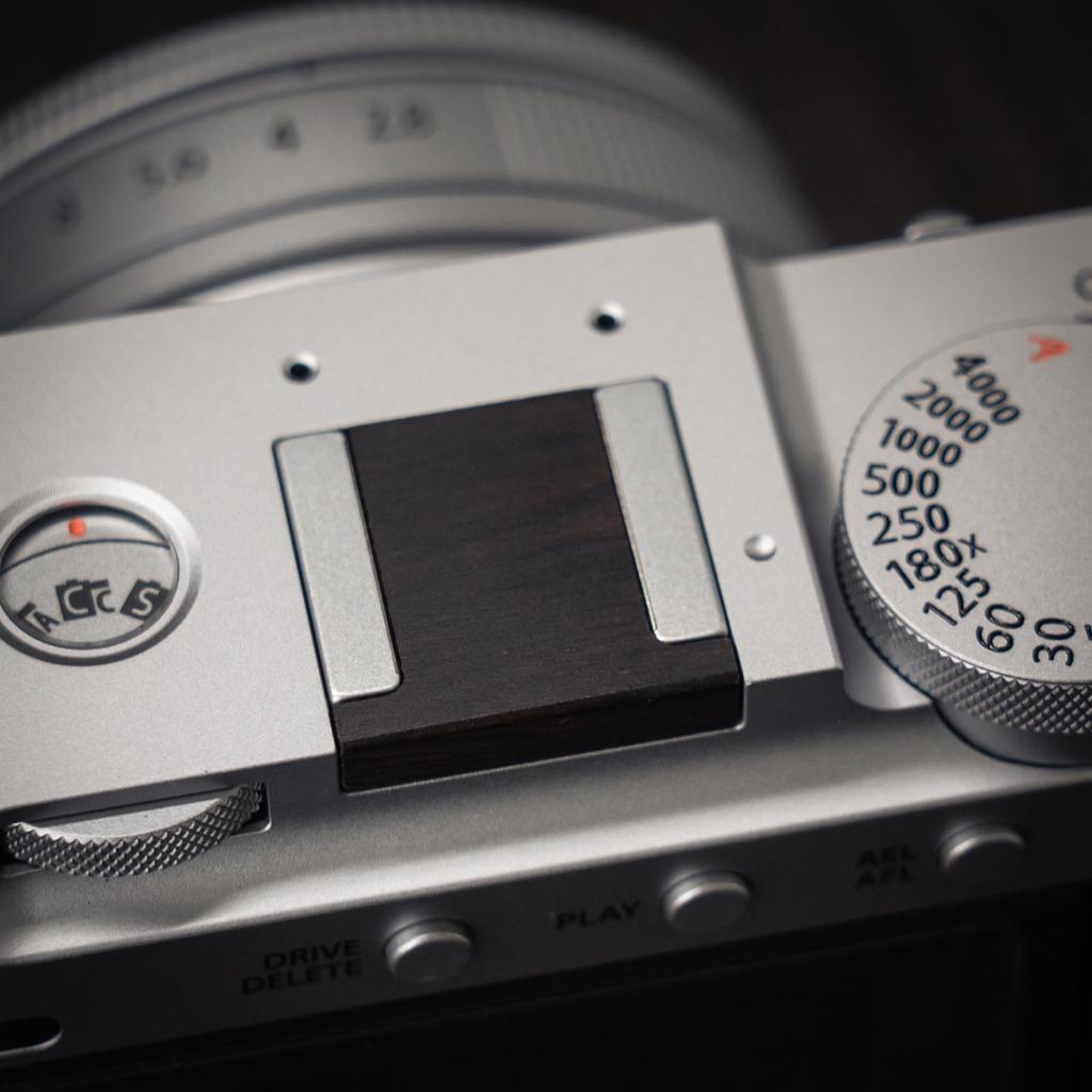 Iborrys Крышка горячего башмака Крышка кнопки спуска затвора Совместима с FUJIFILM и более чем 20 другими камерами Изготовлена из высококачественного дерева Ретро Ручная работа с горячим башмаком