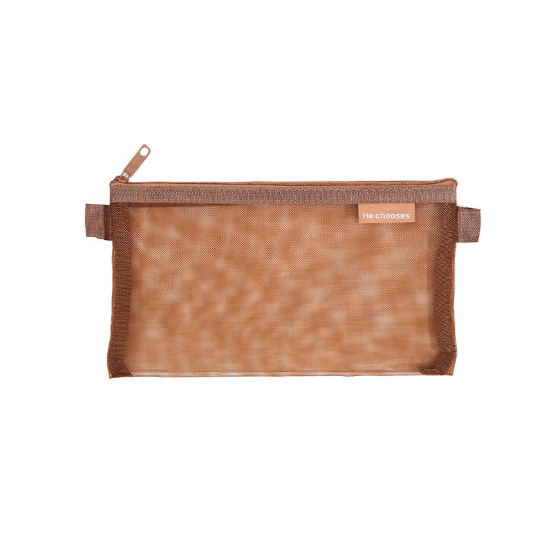 1 шт. Сетчатый прозрачный милый портативный пенал-сумка для ручек и карандашей, школьный офисный принадлежность, простой пенал для хранения