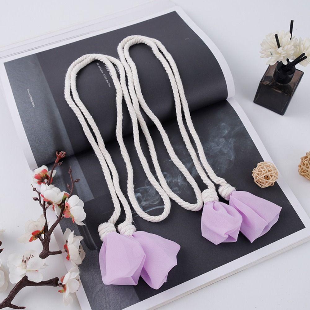 2PCS Minimalist Tulip Curtain Straps Elegant Curtains Tie Rope Trendy Curtain Buckle Office