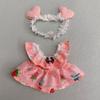 20CM Cap Dress Suit Multicolor Hairband Suspender Gift Doll Clothes  Cotton Stuffed Doll