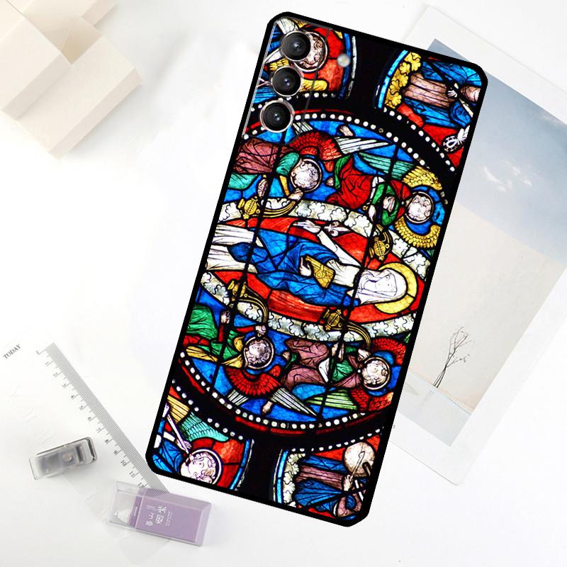 Virgin Mary Hope Religious Art Phone Case For Samsung Galaxy S25 S24 S23 S22 S21 S20 S26 Ultra S10 Plus S23 FE S25 FE Cover