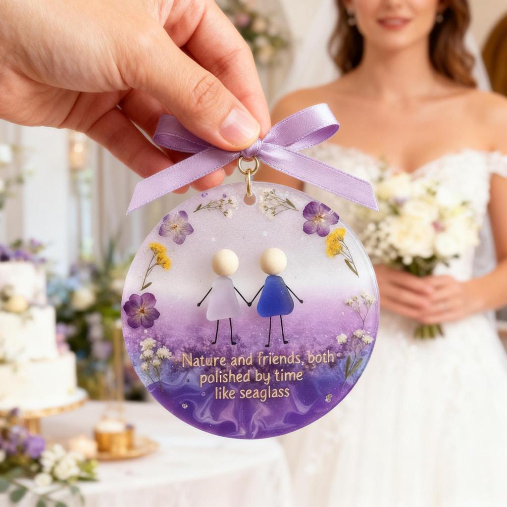 Christmas Friendship Ornament Holiday Prop 2D Acrylic Pendant Friend Ornaments For Christmas Tree Decorations For Indoor Outdoor