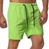 Мужские однотонные быстросохнущие плавки с эластичным поясом на шнурке Board Shorts
