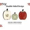 Stable Wood Base Ornament Decor 3Pcs/Set Christmas Wooden Ornaments, Rustic Gingerbread Man Tree Tiered Tray Freestanding Farmhouse Ornaments