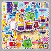 50 Мультяшных Декоративных Наклеек Numberblocks: Весело, Креативно, Не требует резки для самокатов и холодильников
