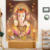 Dieu Ganesha Tapestry Esotericism Colorful Elephant Wall Hanging for Religious Ceremony Hindus for Home Living Room Decoration