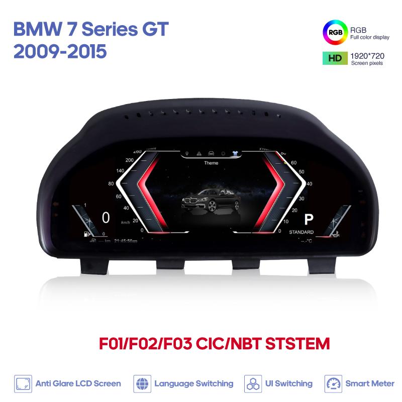 For BMW 5 Series GT 6 Series 7 Series X3 X4 X5 X6 2009-2017 Car Digital Cluster LCD Dashboard Carplay Cockpit Virtual Instrument