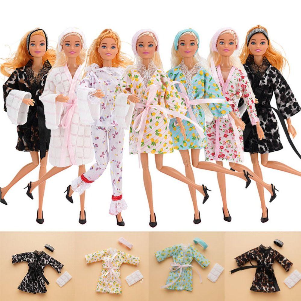 Sleep Wear Doll Bedroom Pajamas Sexy Clothes Summer Night Dress Nightly Sleeping Outfit 30cm Doll
