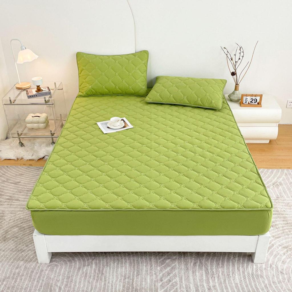 Class A Pure Cotton Quilted Waterproof Non-Slip Antibacterial Fitted Mattress Protector for Hotel and Home Use