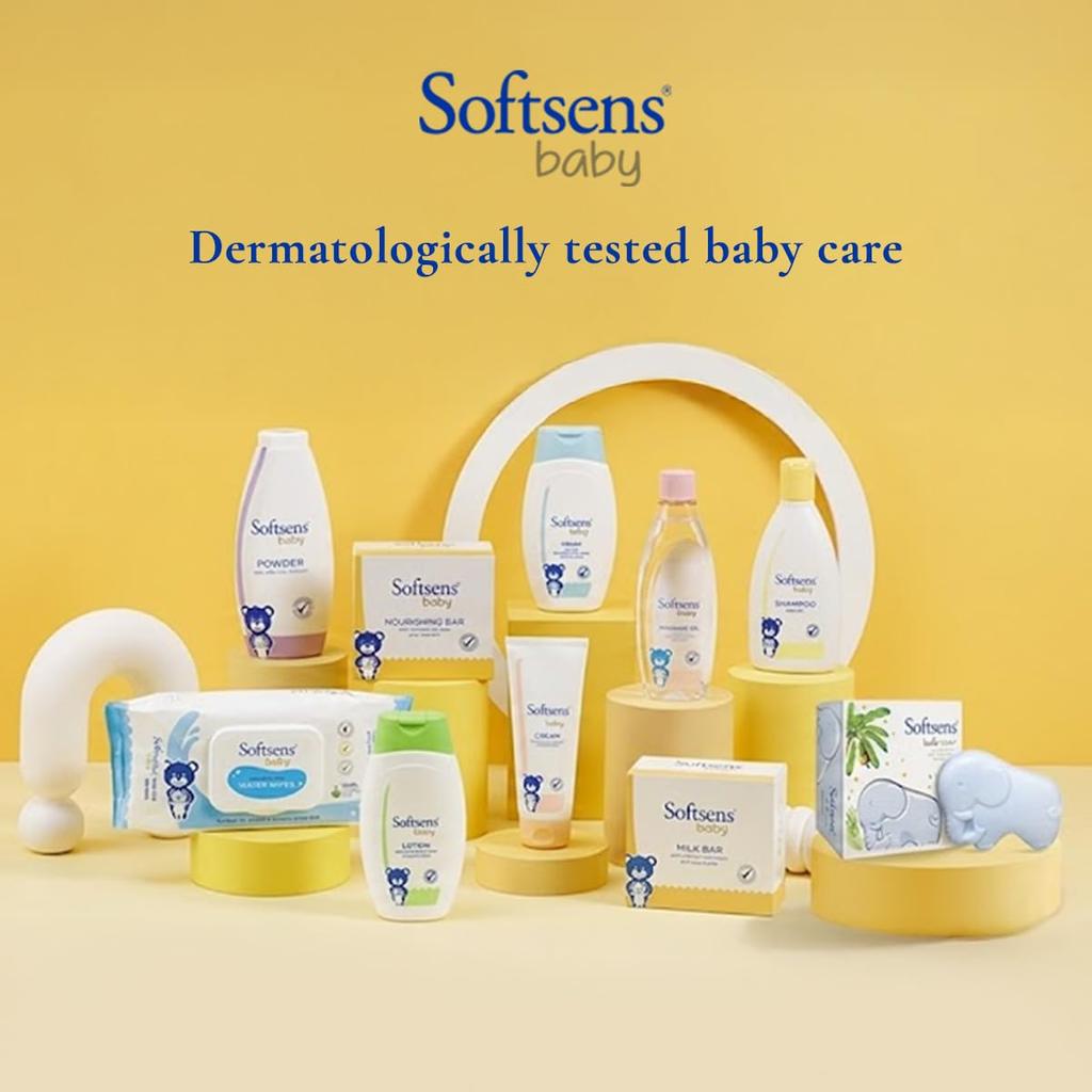 Softsens Детский лосьон Увлажняющий с маслом ши Молочный крем Формула для новорожденных Сухое лицо и тело Комбо для увлажнения 200 мл X Упаковка из 2 шт.