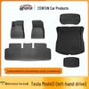 Tesla Model Y/3 Refresh Floor Mats & Trunk Storage - TPE Molded Carpets