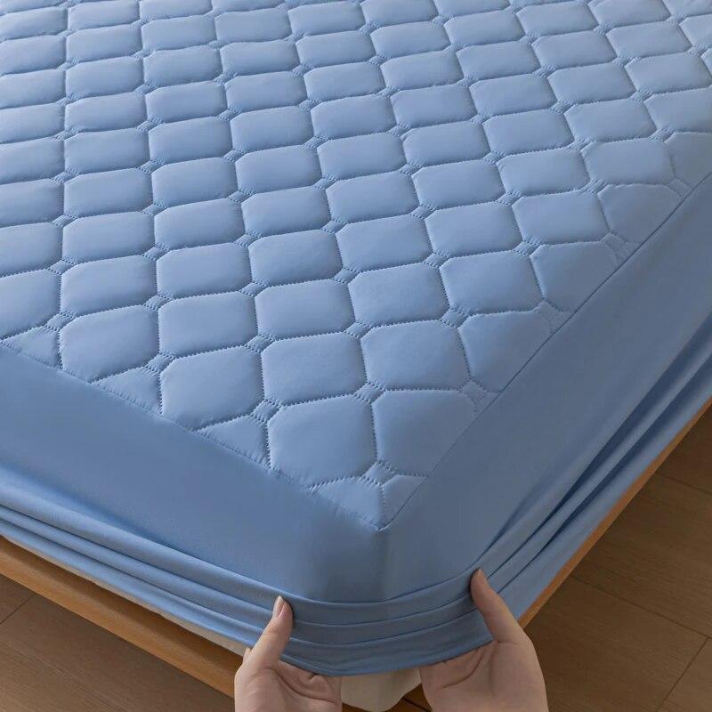 100% водонепроницаемый чехол на кровать, эластичный дышащий наматрасник для дома, спальни, отеля, водонепроницаемый наматрасник 140/160/200x200