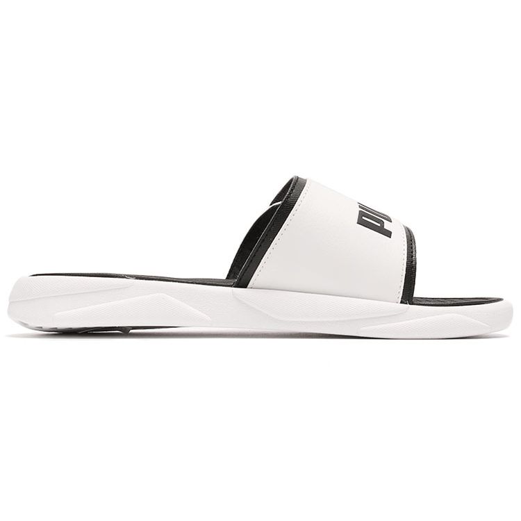Puma Royalcat Comfort Slides White Black Chili Pepper Unisex Sneakers 372280-11
