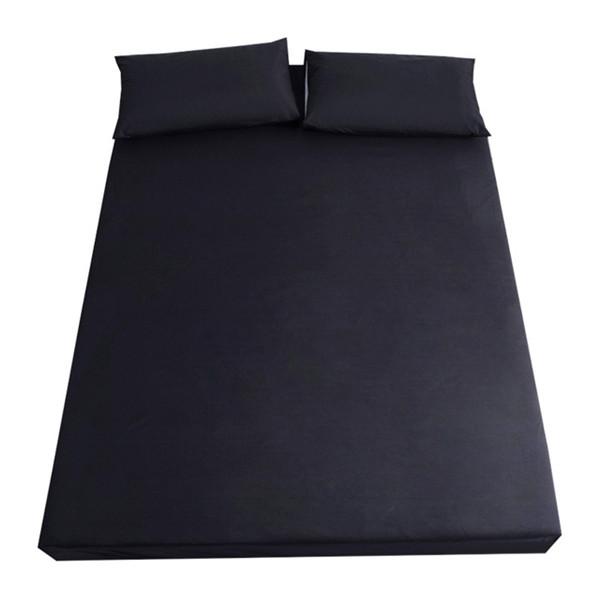 Супер водонепроницаемая простыня из 3 предметов, гладкий наматрасник, покрывало с глубоким карманом, дышащее мягкое покрывало, постельное белье (С 2 наволочками)