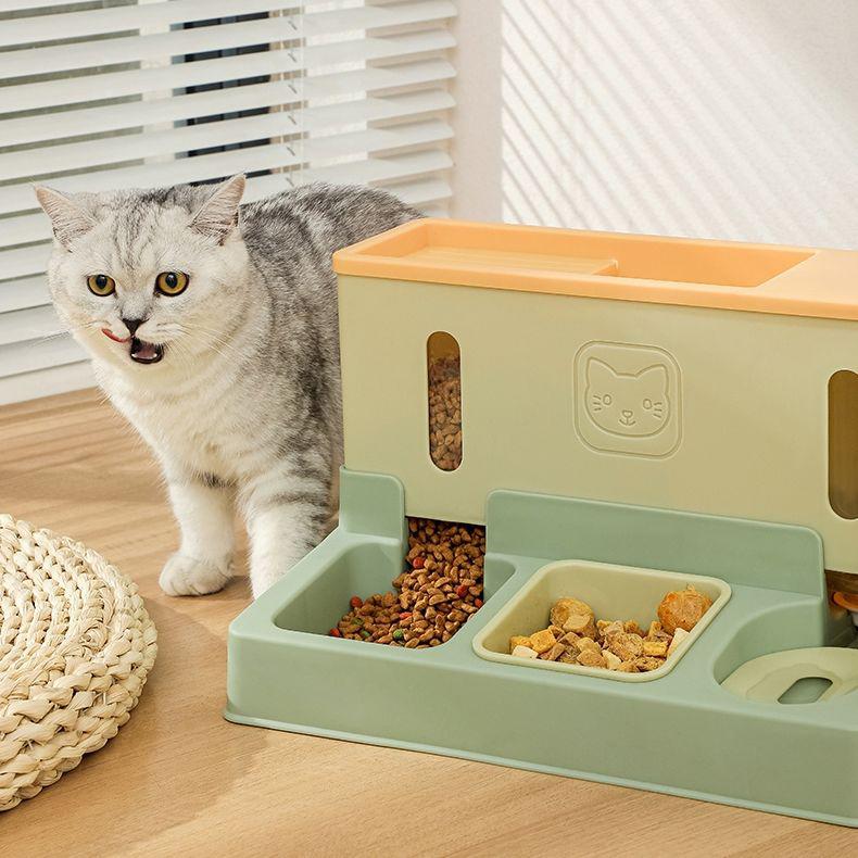 WTEMPO Кормушка для домашних животных, диспенсер для воды, автоматический большой емкости для хранения домашних животных, миска для еды, товары для домашних животных