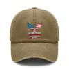 USA Flag Eagle Baseball Cap - Adjustable Vintage Washed Polyester Cap Lightweight Breathable Unisex Outdoor Sports Baseball Hat, Perfect Gift For