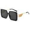 New Large Frame High-End Metallic European And American Style Sunglasses For Women(Ds-23037)