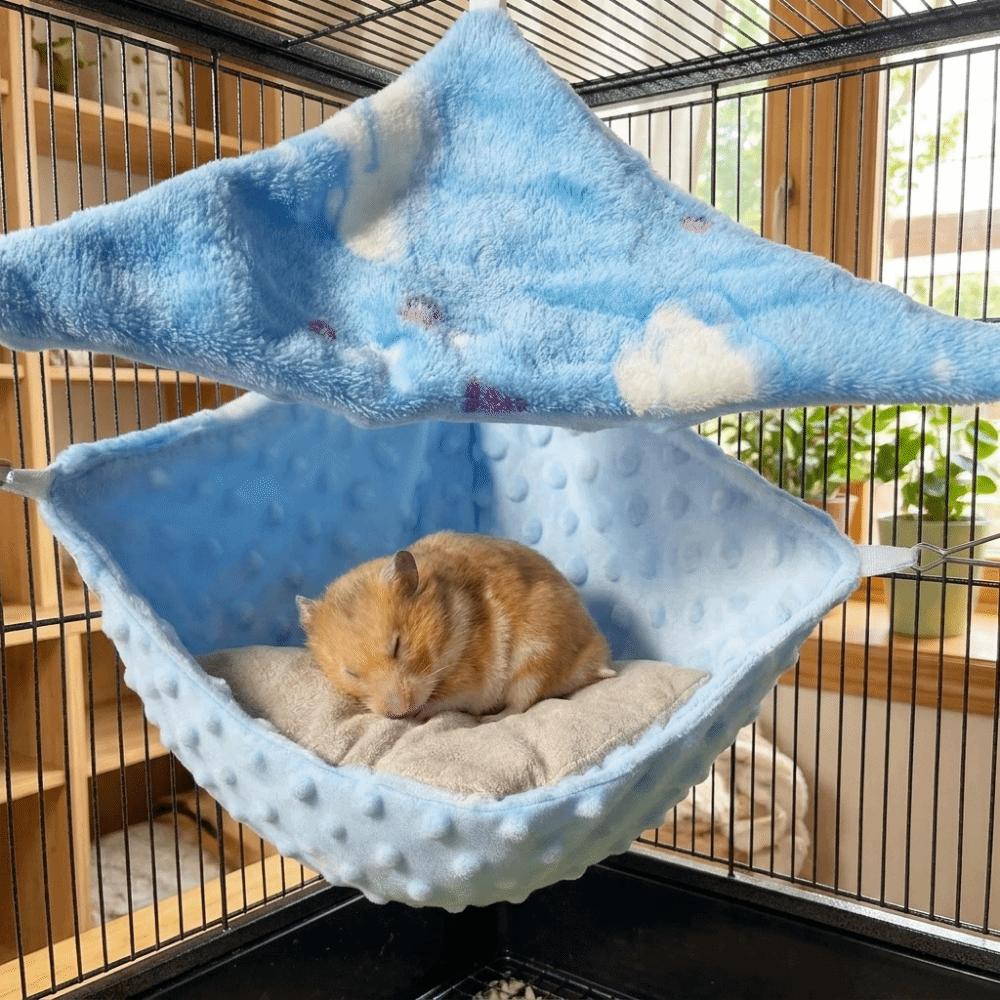 Warm Parrot Cage Hammock Soft Hanging Squirrel Bed Portable Sugar Glider Nest For Sugar Glider