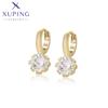 Xuping Jewelry Новое поступление Медь Круглый Камень Шарм Светло-Золотой Цвет Кольца-Серьги для Женщин Вечеринка Подарок X000458625