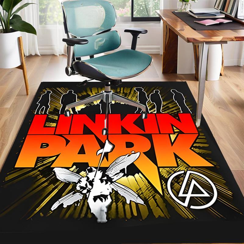 1pc Linkin Park1 Design Area Rug - Non-Slip, Soft & Cozy Floor Mat for Living Room, Bedroom, Office - Indoor/Outdoor Decorative Carpet