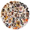 50 Fire Fun Puppy Emoji Stickers Decorative Phone Case Skateboard Laptop Stickers