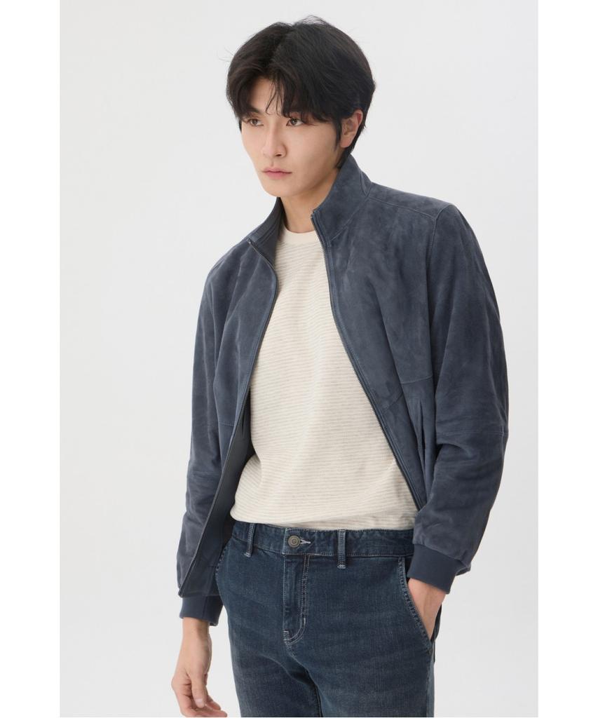 Brentwood [Boulder Leather] Goat Suede Blouson Brudx26111Bux