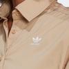 adidas Originals Clover FW22 Рубашка с длинными рукавами и принтом логотипа на шнурке Женские топы цвета хаки HK5081