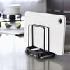 Black/White Vertical Finishing Storage Drain Tray Stainless Steels Dish Drying Shelf  for Kitchen