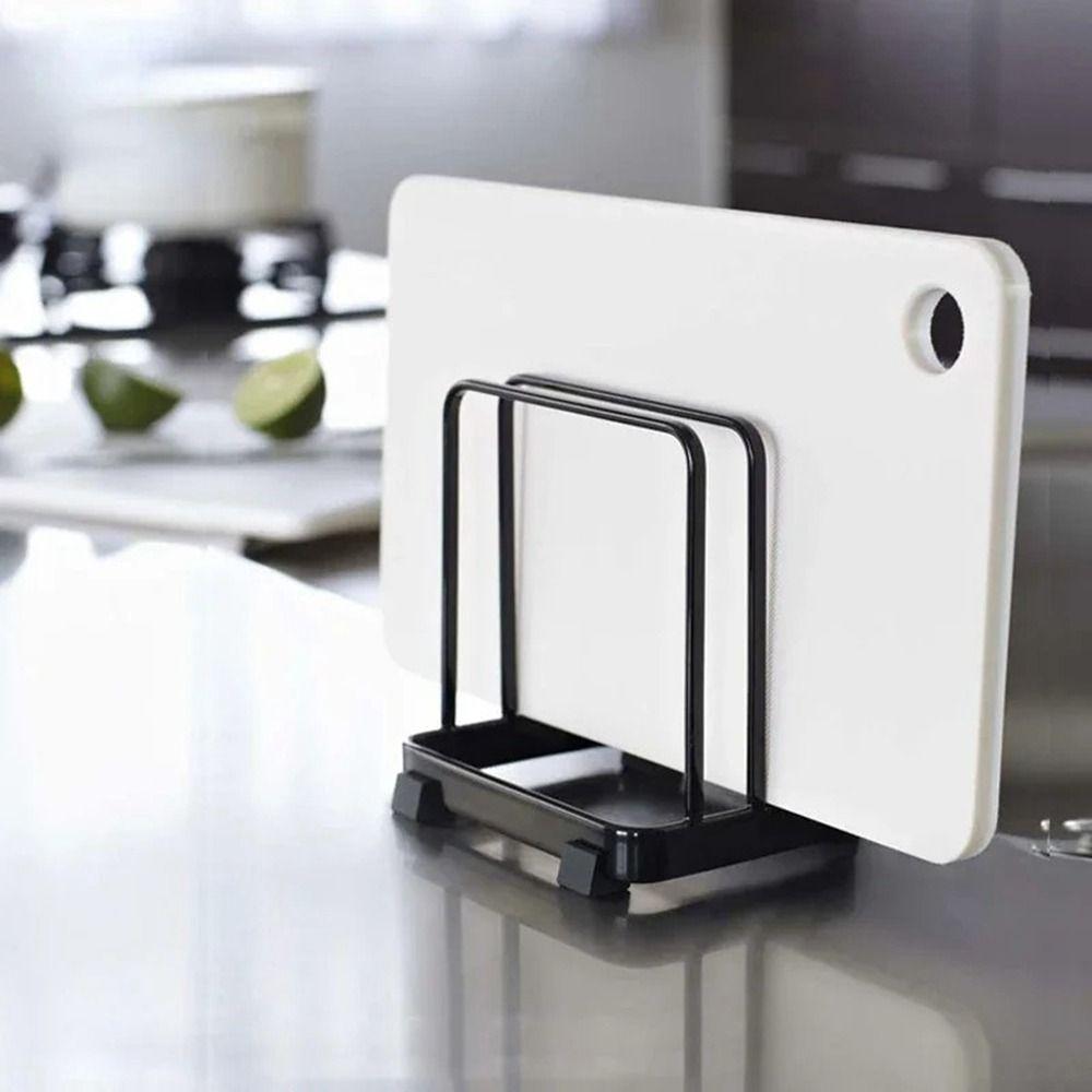 Black/White Vertical Finishing Storage Drain Tray Stainless Steels Dish Drying Shelf for Kitchen
