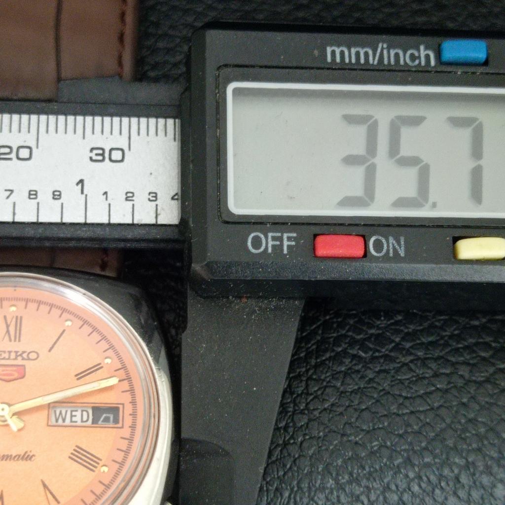 РЕДКИЕ ВИНТАЖНЫЕ АВТОМАТИЧЕСКИЕ ЧАСЫ SEIKO 5 6119C ЯПОНИЯ МУЖСКИЕ С ПЕРСИКОВЫМ ЦВЕТОМ ЦИФЕРБЛАТА a709564-1