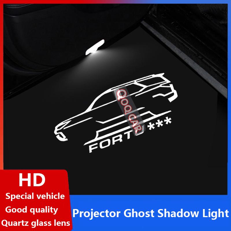 uwhpc2 1 Pair For TOYOTA FORTUNER (2015-2022) AN150 AN160 HD Car LED Door Warning Light Projector Ghost Shadow Laster Welcome Lamps
