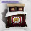 Union Berlin FC Printed 3PCS Bedding Set Breathable Duvet Cover with Pillowcases Decorative Bed Linen for Bedroom Home
