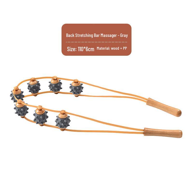 Ручной роликовый массажер для спины и плеч