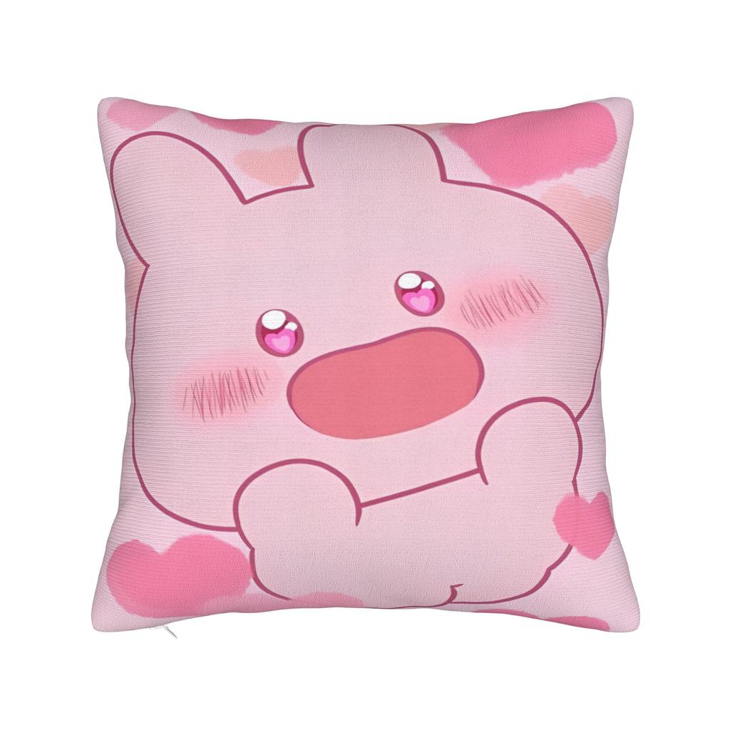 Asamimichaan Asleep Cartoon Square Pillow Case Cute Asamimi Cushion Covers Awesome Polyester Decorative Pillowcover For Home 18"