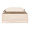 Coach 32 Color Block Leather And PVC Backpack Large Women backpacks White Brown 6495-IMDJ8