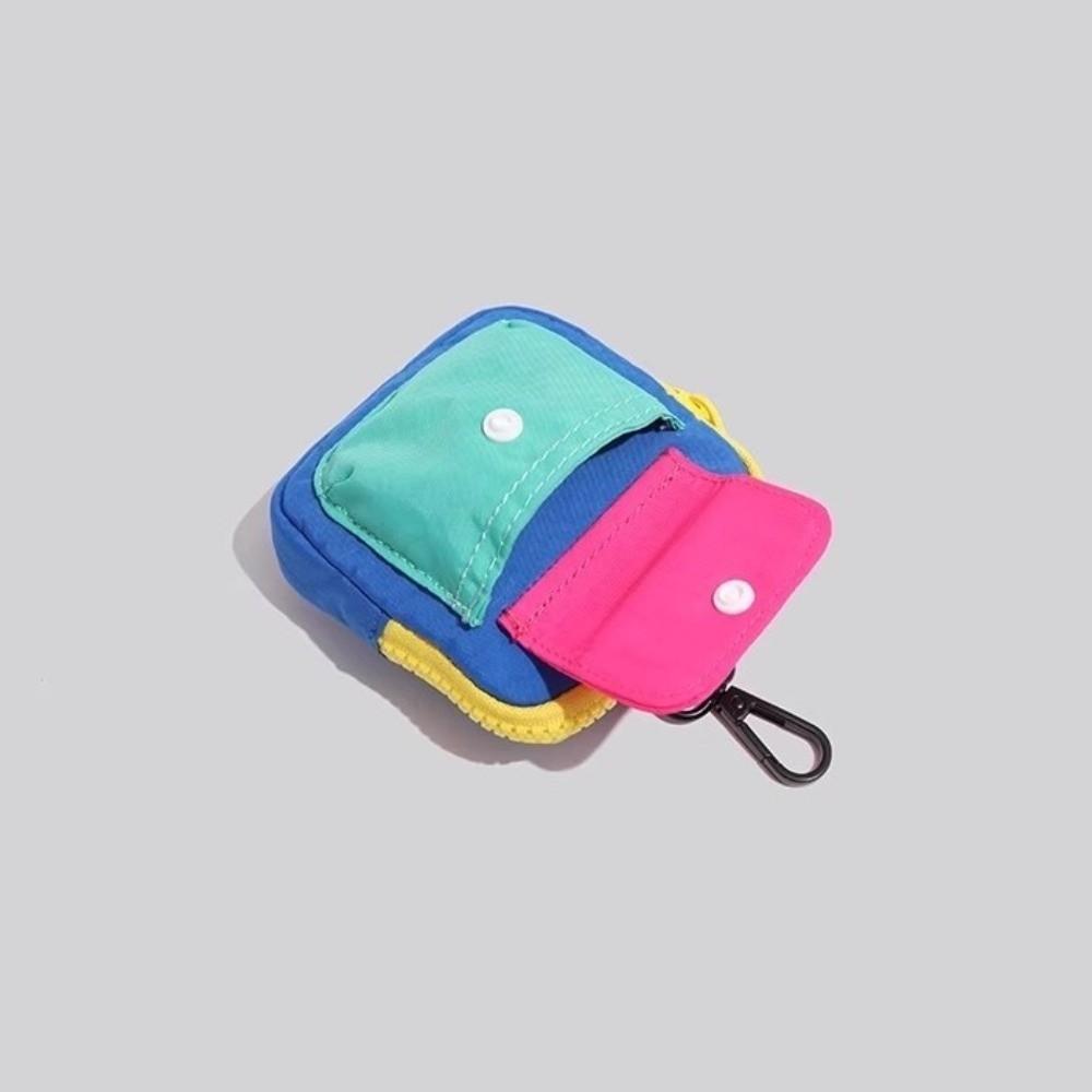 Stylish Portable Storage Bag Portable Zipper Earphone Case Compact Small Hanging Bag Daily