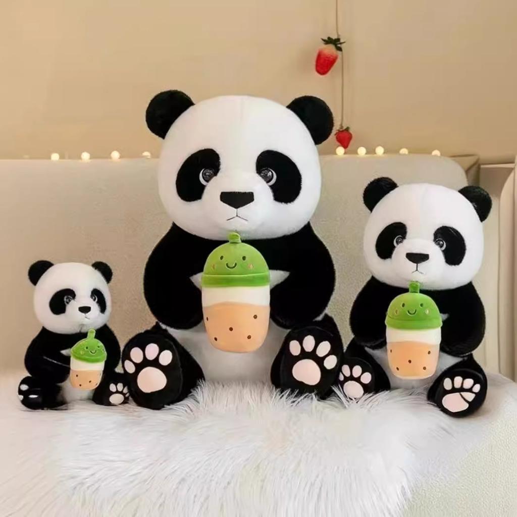 Плюшевая кукла «Панда из побегов бамбука» Подарки для парня и девушки Сувенирная панда