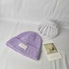 Simple and versatile knitted hat for women, loose in autumn and winter, big head circumference, small face, wool hat, cold-proof and warm ear protect